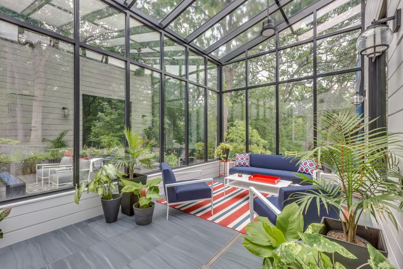 Contemporary Sunroom Interior